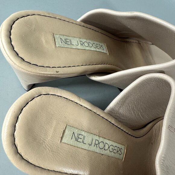 Neil J. Rodgers Sue Mules Square Toe Slim Fit Sandals, Size 37.5 - Picture 13 of 13